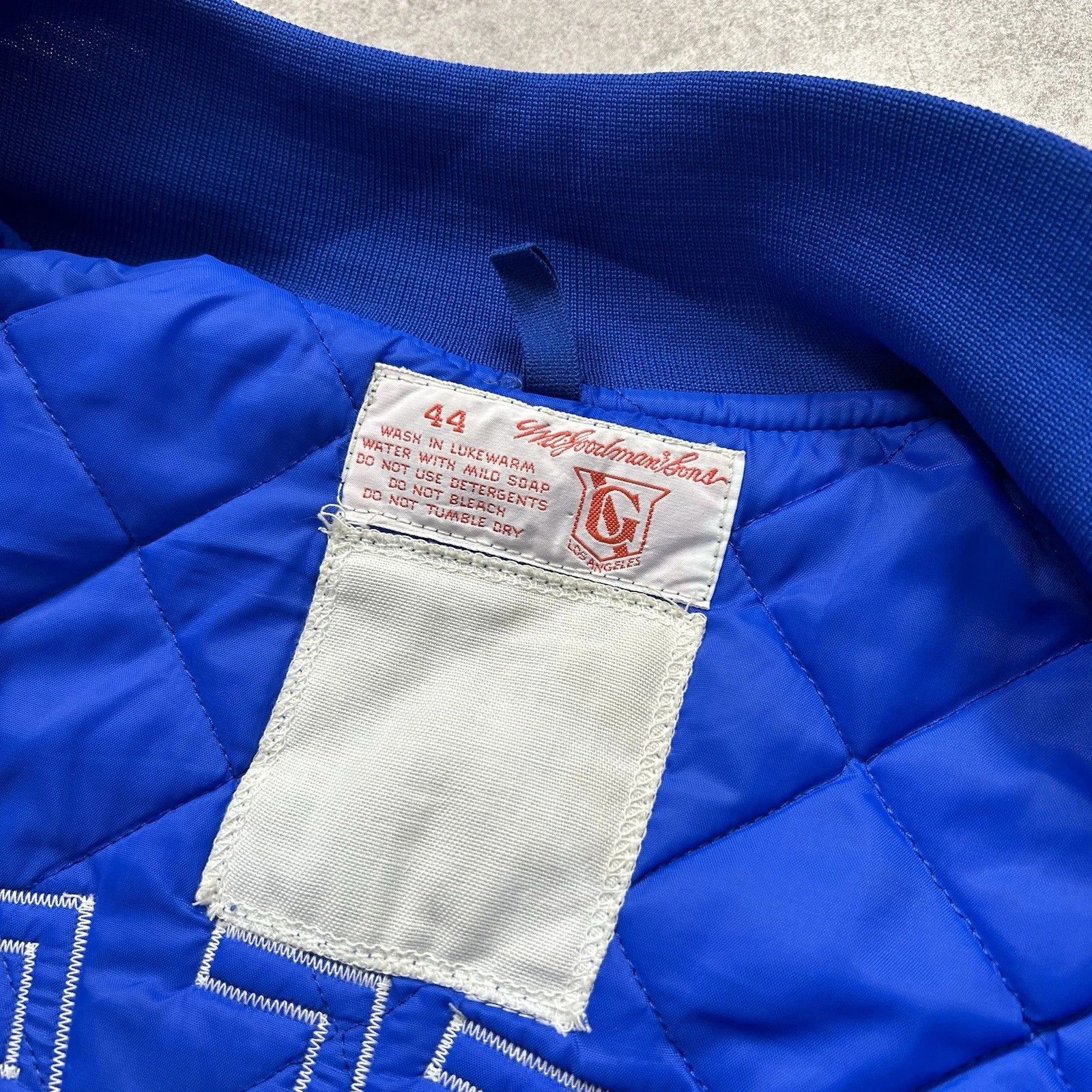 MLB × Vintage Los Angeles Dodgers GOODMAN SONS Garett Teel SATIN 44 Size US L / EU 52-54 / 3 - 5 Thumbnail