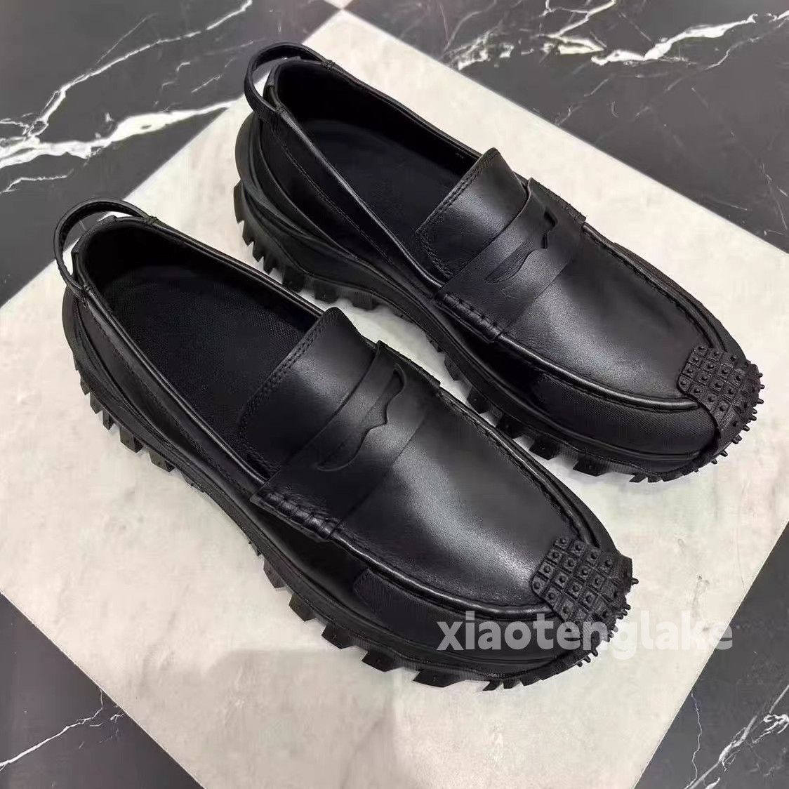 Vintage Unisex utility biker rocker outdoor sneaker loafer shoes Size US 12 / EU 45 - 1 Thumbnail