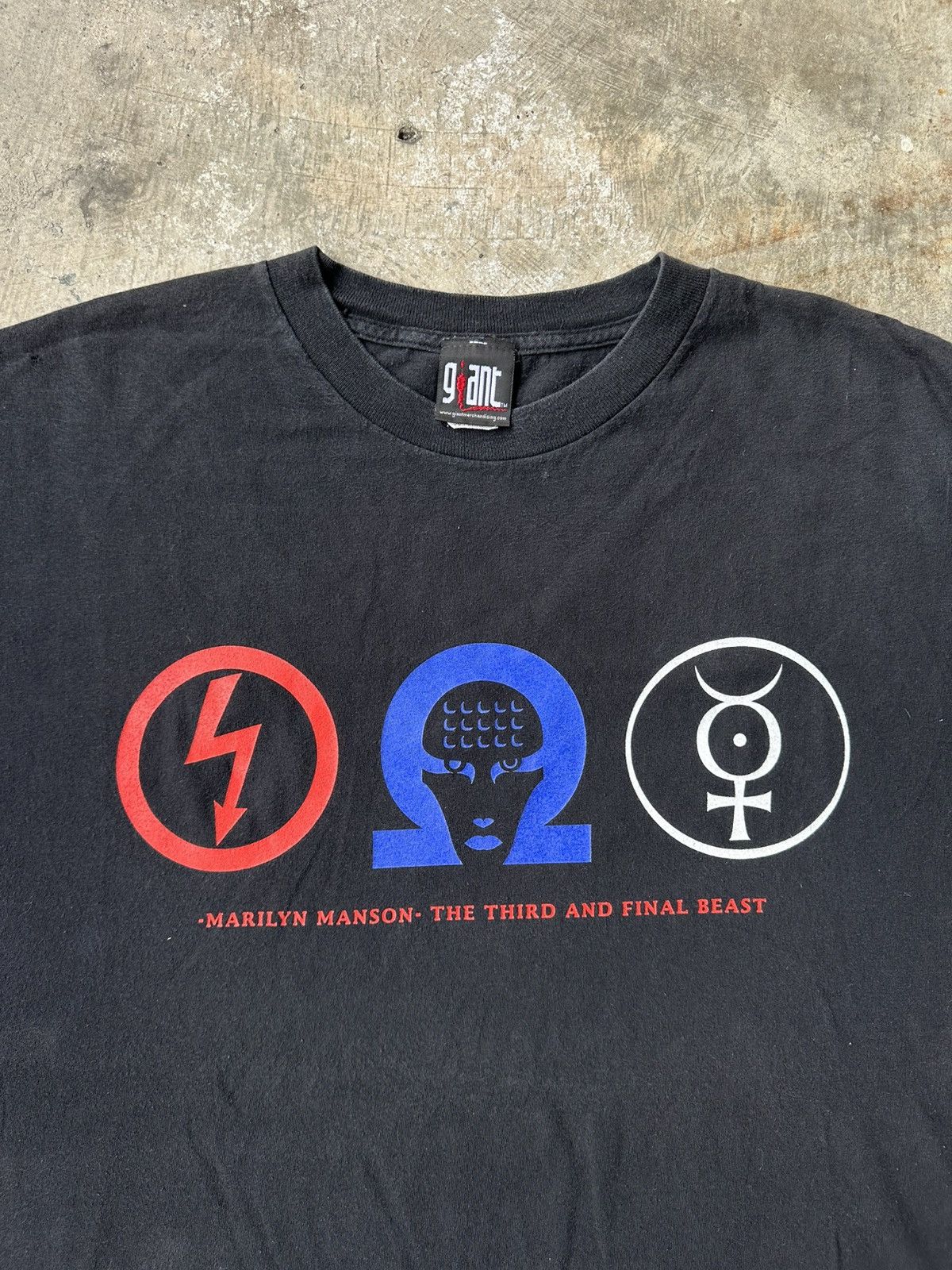 Marilyn Manson Vintage 90’s Marilyn Manson The 3rd & Final Beast Band USA Size US XXL / EU 58 / 5 - 1 Thumbnail