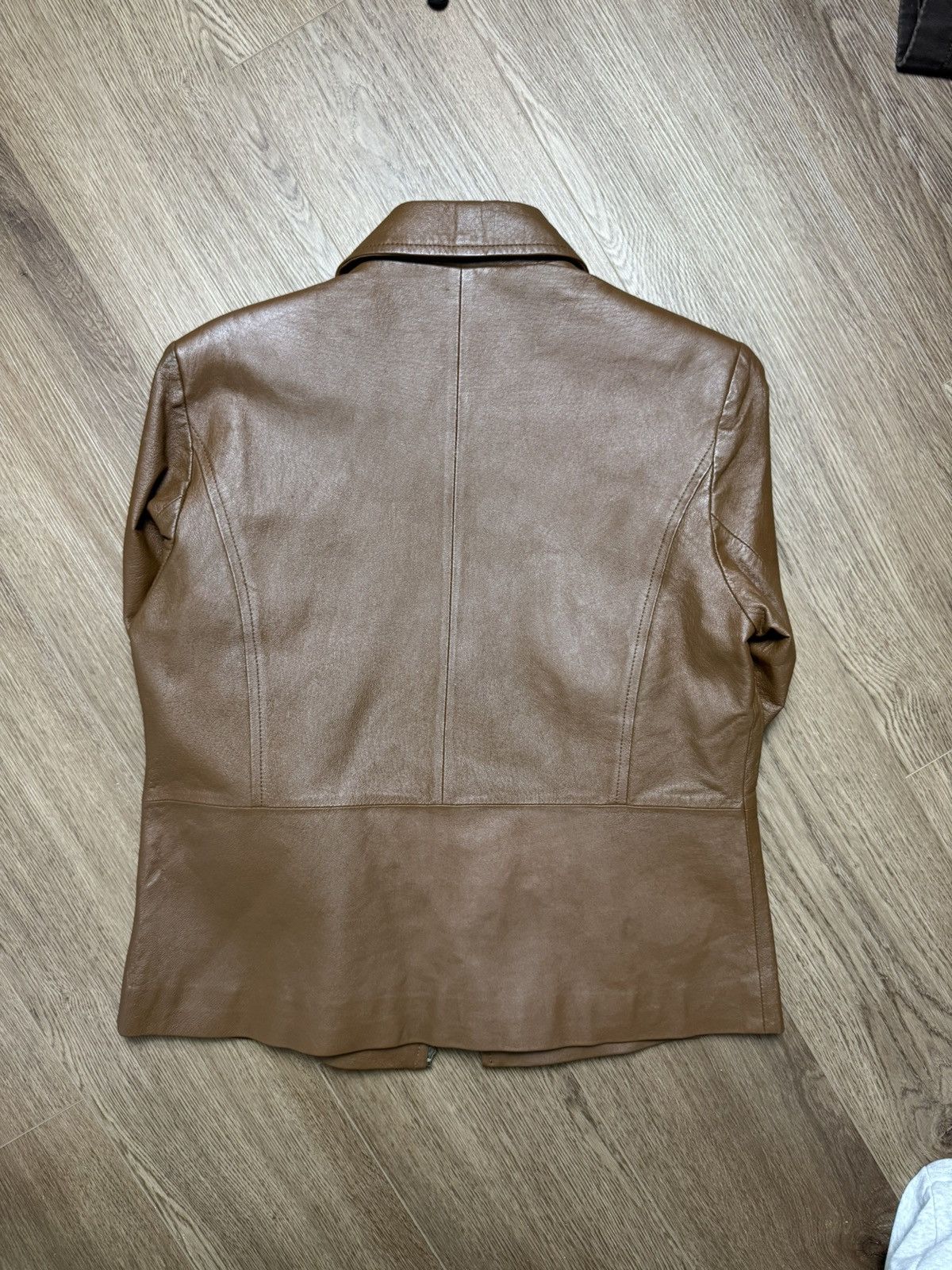 AMI Vintage AMI Paris Womens Leather Jacket Size M Size M / US 6-8 / IT 42-44 - 4 Thumbnail