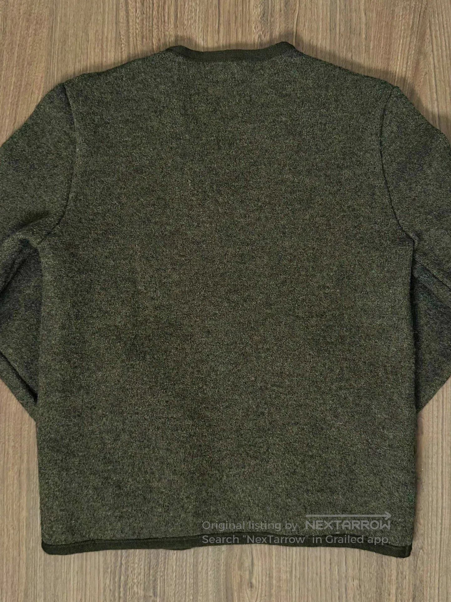 Other Fleurs De Bagne Collarless Wool Vintage Sweater. Size US S / EU 44-46 / 1 - 6 Thumbnail