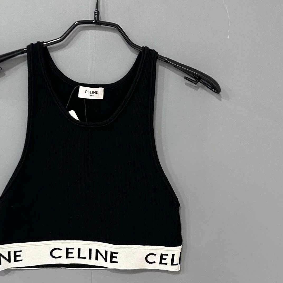 Celine Celine Black Logo Knit Vest M Size M / US 6-8 / IT 42-44 - 3 Thumbnail