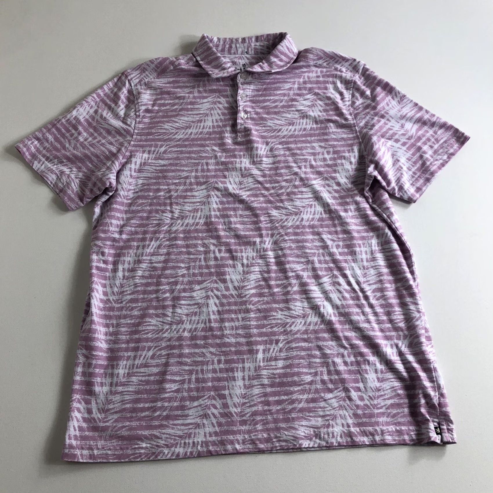 Nat Nast Nat Nast Luxury Originals Polo Shirt Mens XL Pink Floral Hawaiian Outdoor Casual All Seasons Size US XL / EU 56 / 4 - 2 Thumbnail