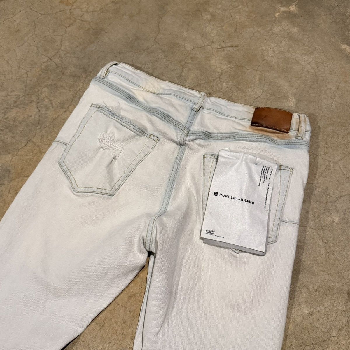 Purple Brand Purple Brand P001 Superlight Indigo Blowout Slim Fit Jeans Size US 33 - 12 Thumbnail