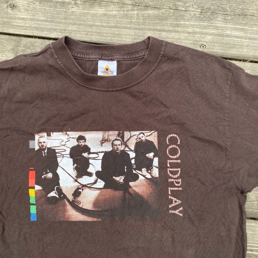 Vintage Vintage ColdPlay Band T Shirt Medium Diamond Star Tag Size US M / EU 48-50 / 2 - 6 Thumbnail