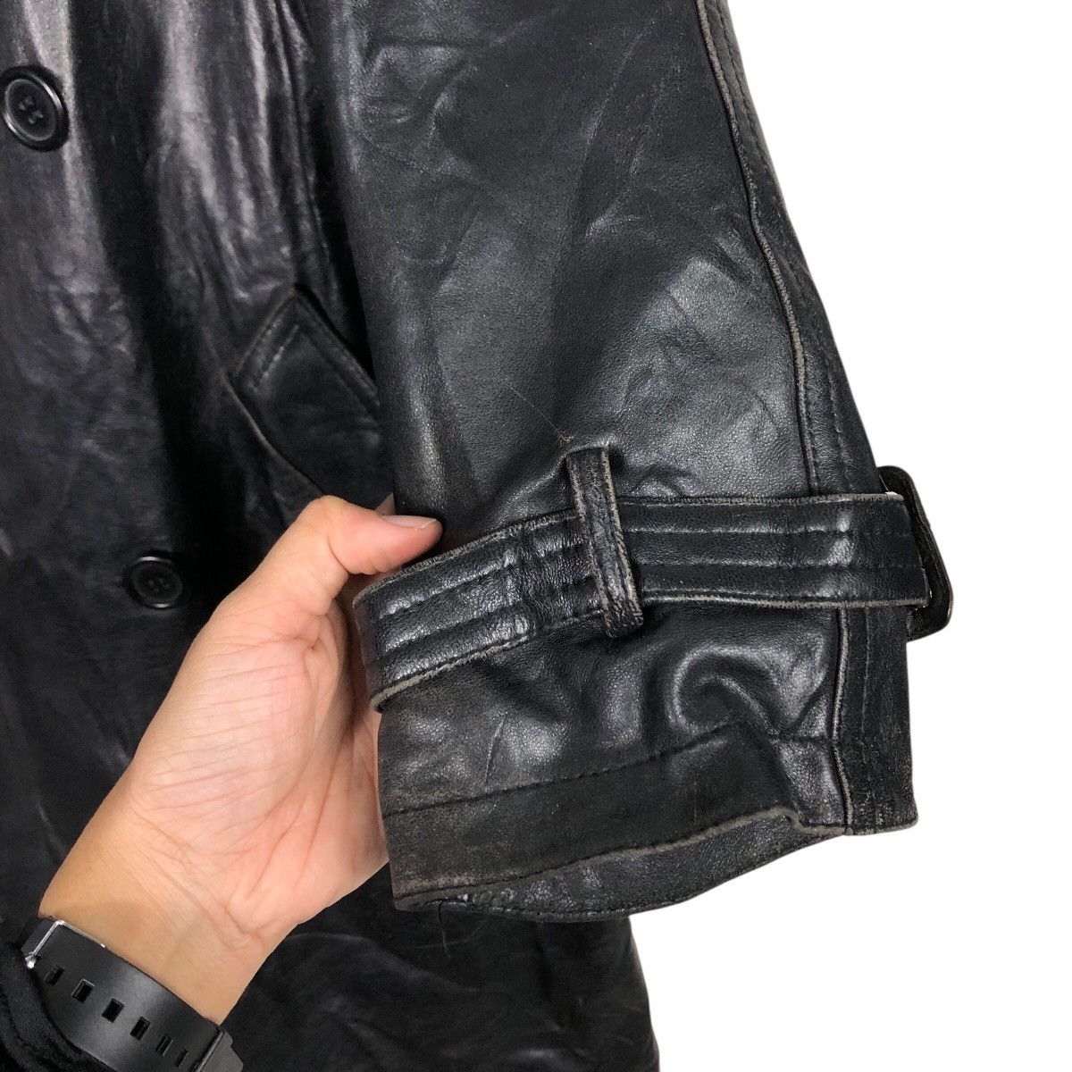 Japanese Brand 📌Vintage Leather Jacket Felgi Donna Blanket Issey Miyake Size US M / EU 48-50 / 2 - 16 Thumbnail
