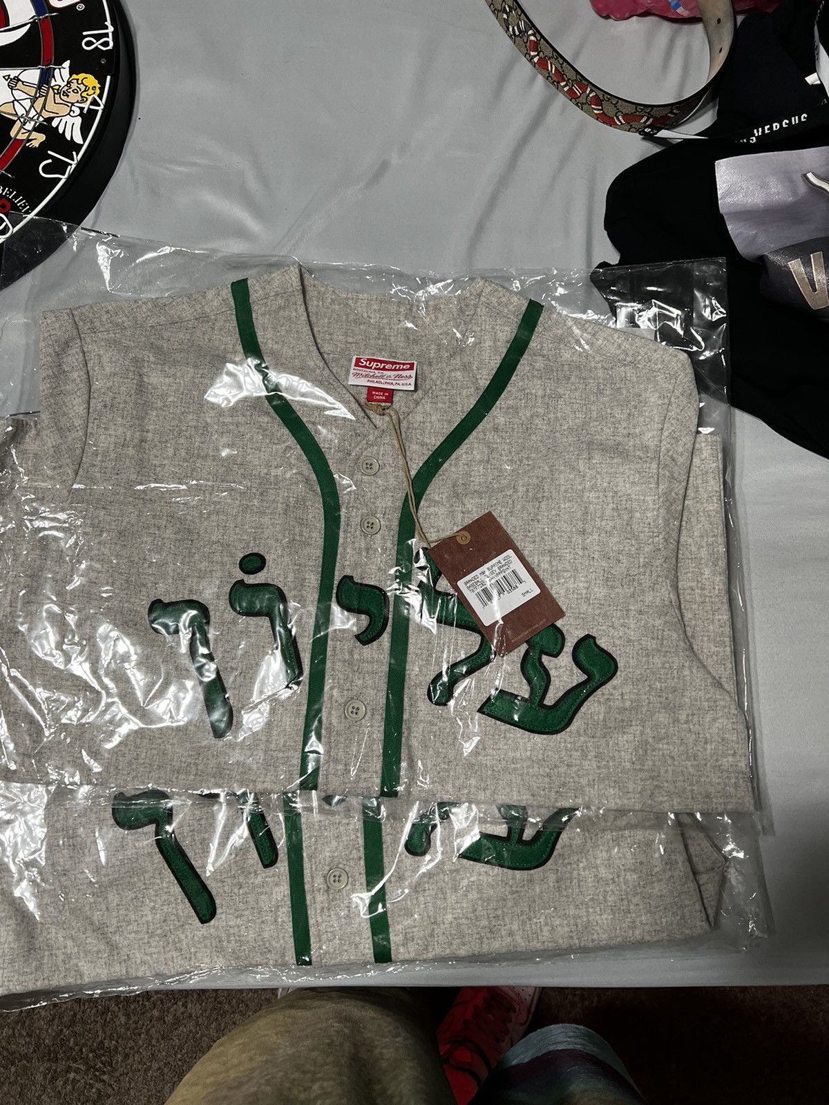 Mitchell & Ness × Supreme Supreme Mitchell & ness wool baseball jersey Size US S / EU 44-46 / 1 - 3 Thumbnail
