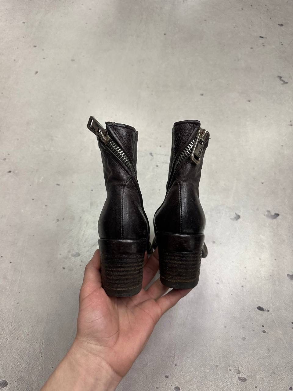 A.S.98 A.S.98 Jase Leather Ankle Boots Side Zip Brown 36 US 6 Y2K Size US 6 / IT 36 - 7 Thumbnail