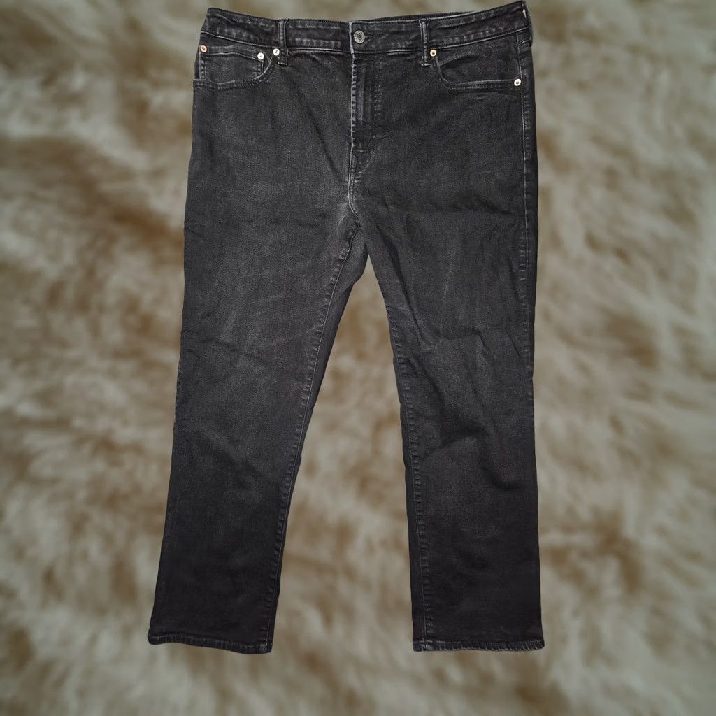 American Eagle Outfitters VINTAGE American Eagle Jeans Mens 40x32 Black Original Straight Airflex+ Denim Stretch Size US 40 / EU 56 - 1 Thumbnail