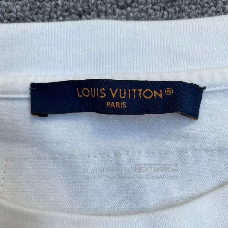 Louis Vuitton Louis Vuitton White embossed short sleeve Size US XL / EU 56 / 4 - 5 Thumbnail