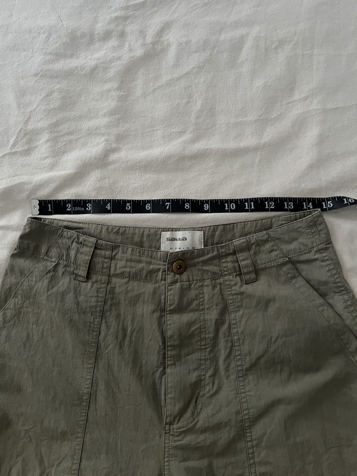 Satta Satta sage green army pant Size US 29 - 8 Thumbnail