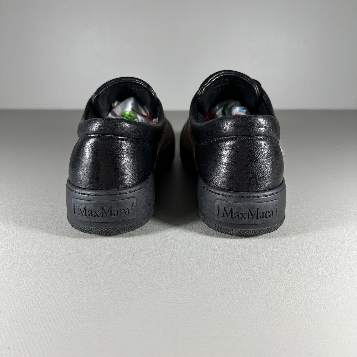 Max Mara Max Mara Atelier Leather Calf Hair Sneakers Size US 7.5 / IT 37.5 - 6 Thumbnail