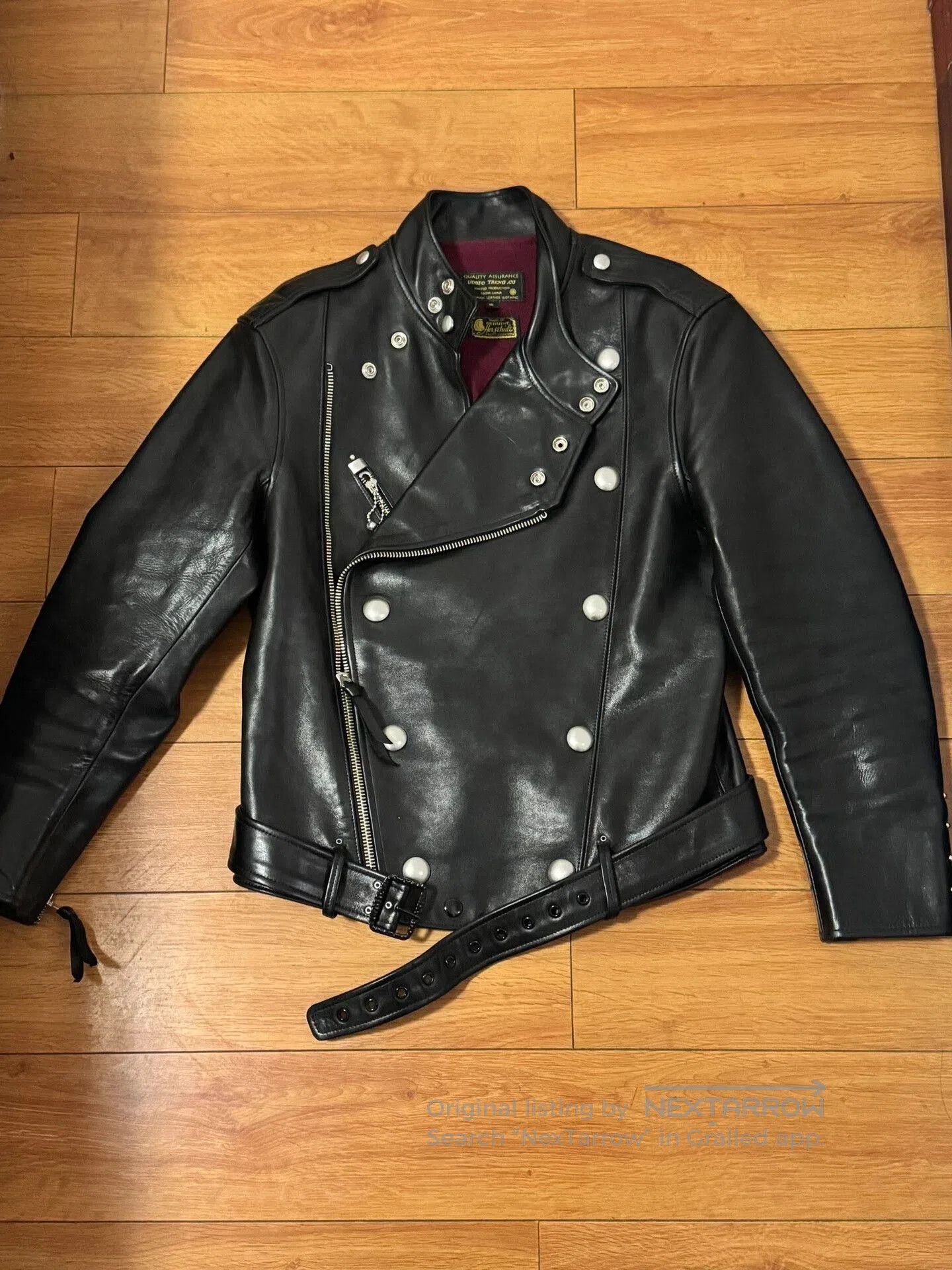 Vintage High-End Black Leather Jacket. Size US S / EU 44-46 / 1 - 1 Thumbnail