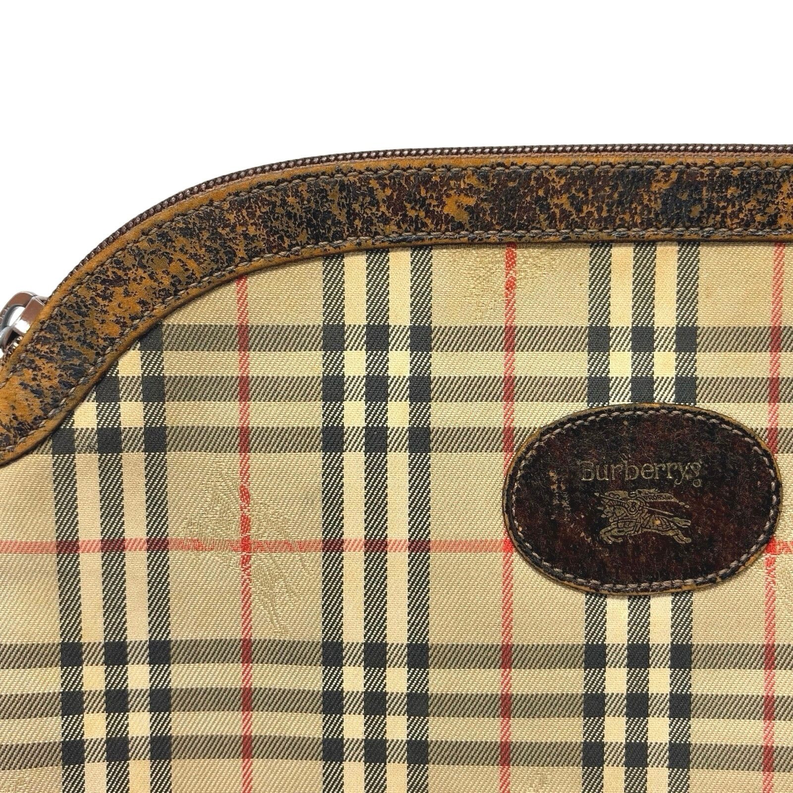 Burberry Burberry Vintage Zipper Pouch Size ONE SIZE - 8 Thumbnail