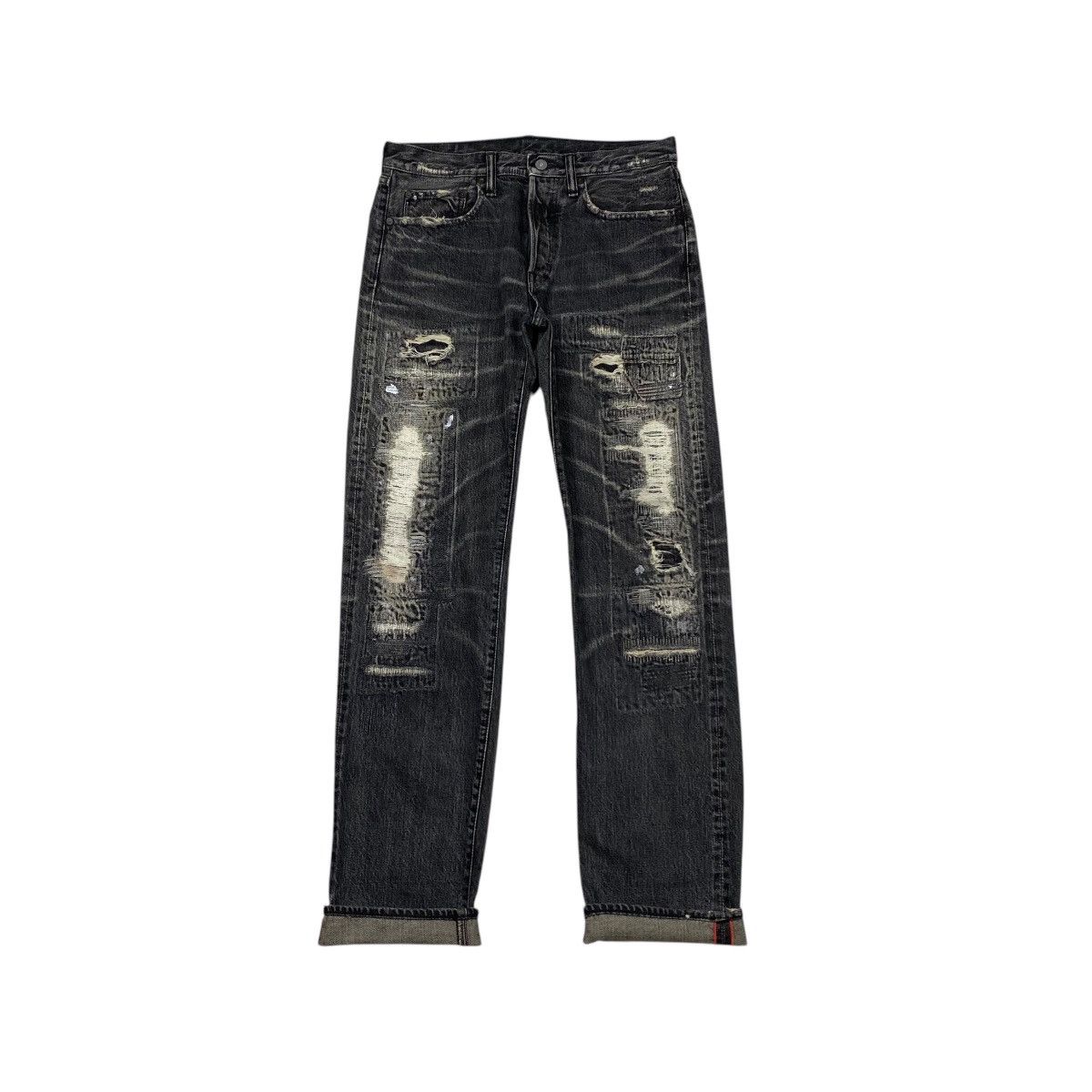 Kapital × Kapital Kountry Kapital Boro Denim Selvedge Pants Size US 32 / EU 48 - 6 Thumbnail