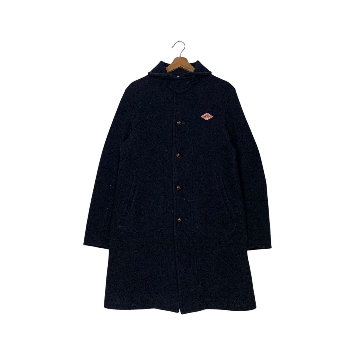 Danton DANTON Wool Navy Blue Overcoat jacket #2507-C113 Size US S / EU 44-46 / 1 - 1 Thumbnail