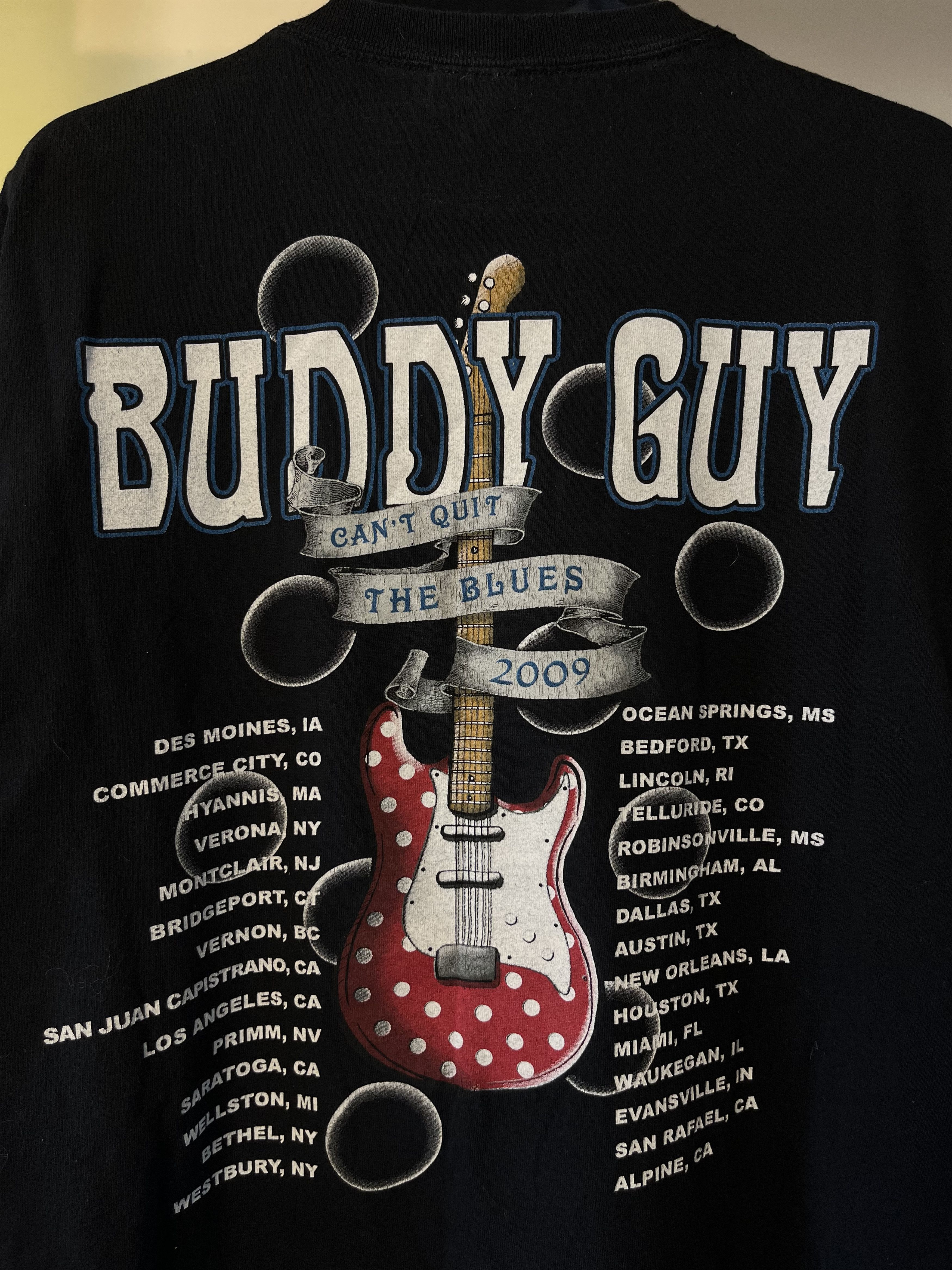 Band Tees Buddy Guy "Can't Quit The Blues" 2009 Size US XL / EU 56 / 4 - 5 Thumbnail