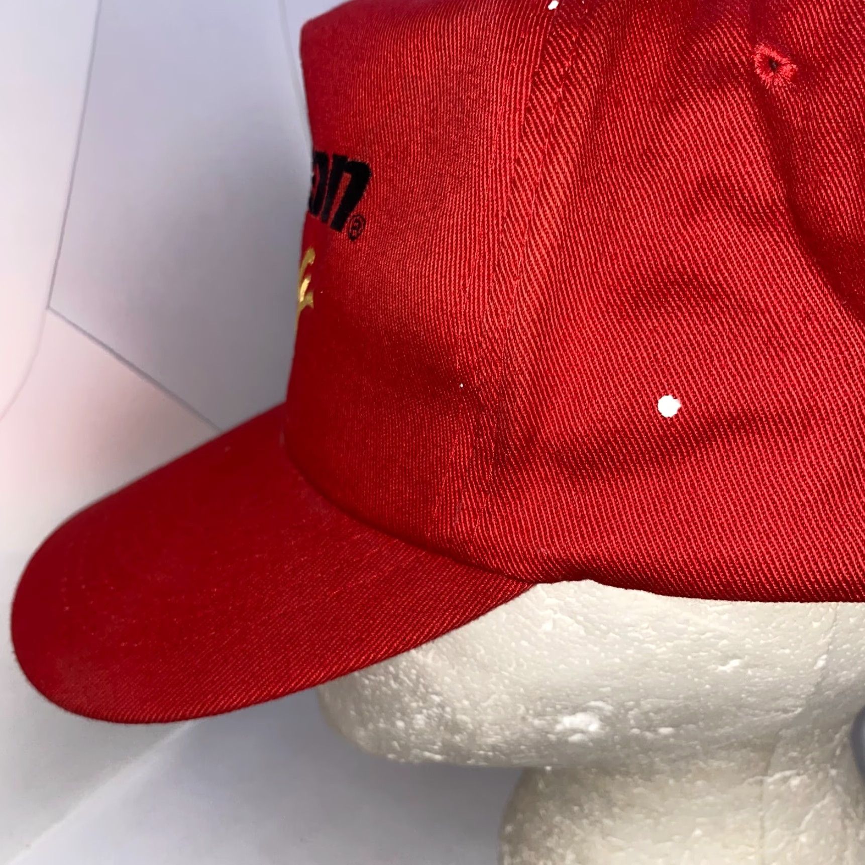 Vintage VINTAGE Snap-On Racing Snapback Hat Red Cap Child? No. Size ONE SIZE - 3 Thumbnail