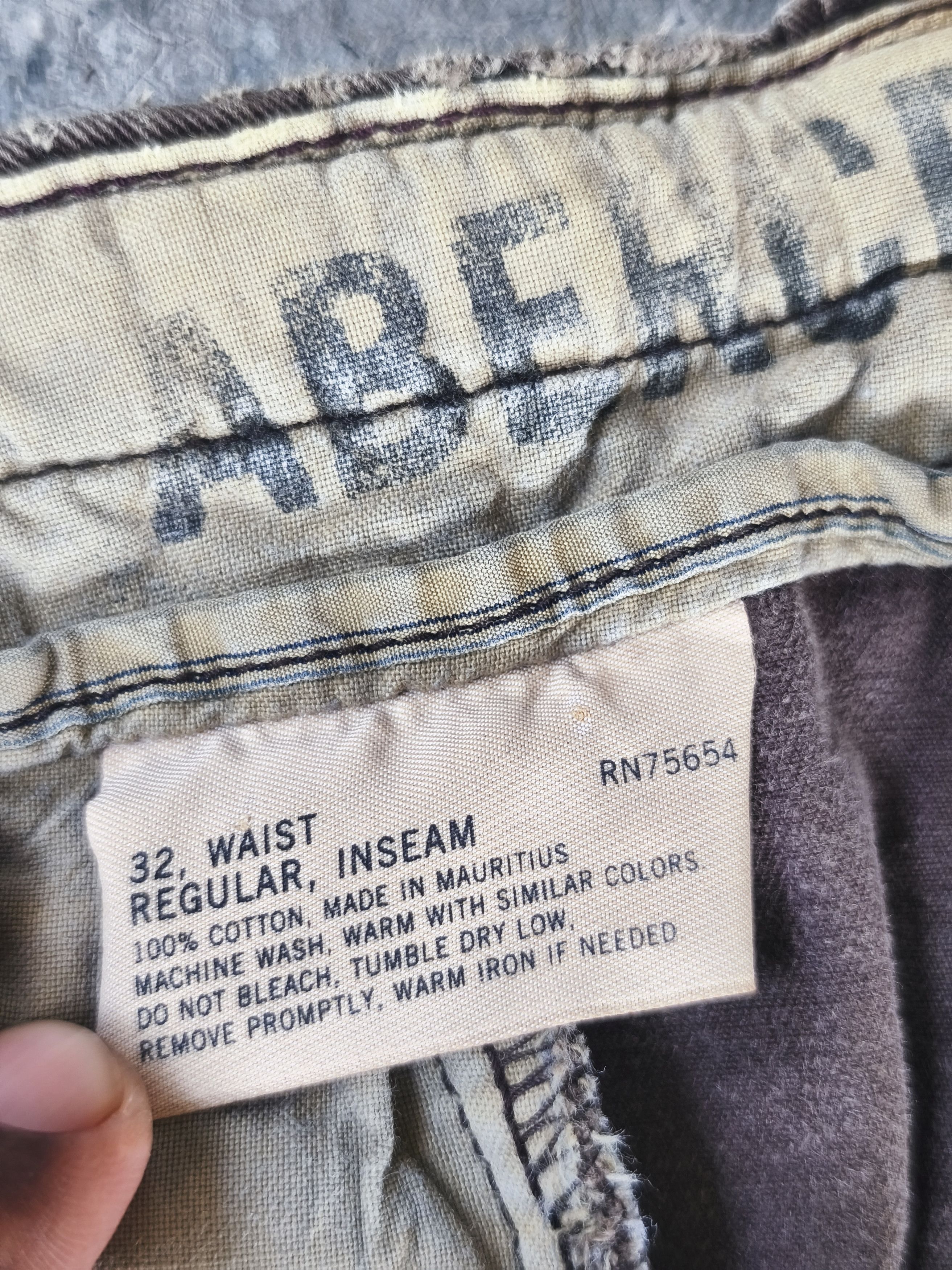 Abercrombie & Fitch Vintage Abercrombie and fitch Brown Cargo Pants Size US 35 - 9 Thumbnail