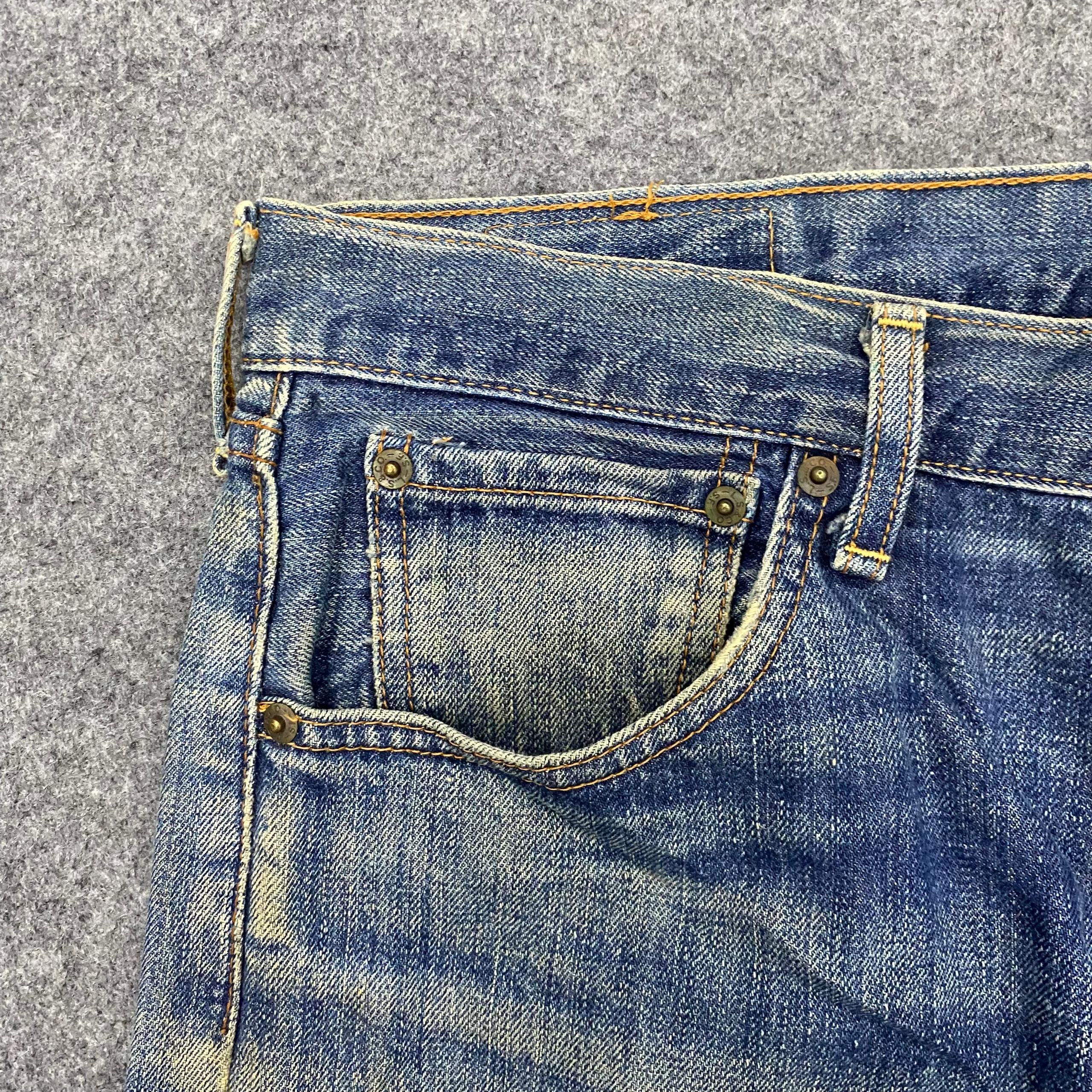 Levi's Vintage Levis 503 Distressed Denim Kurt Cobain Style Size US 35 - 9 Thumbnail
