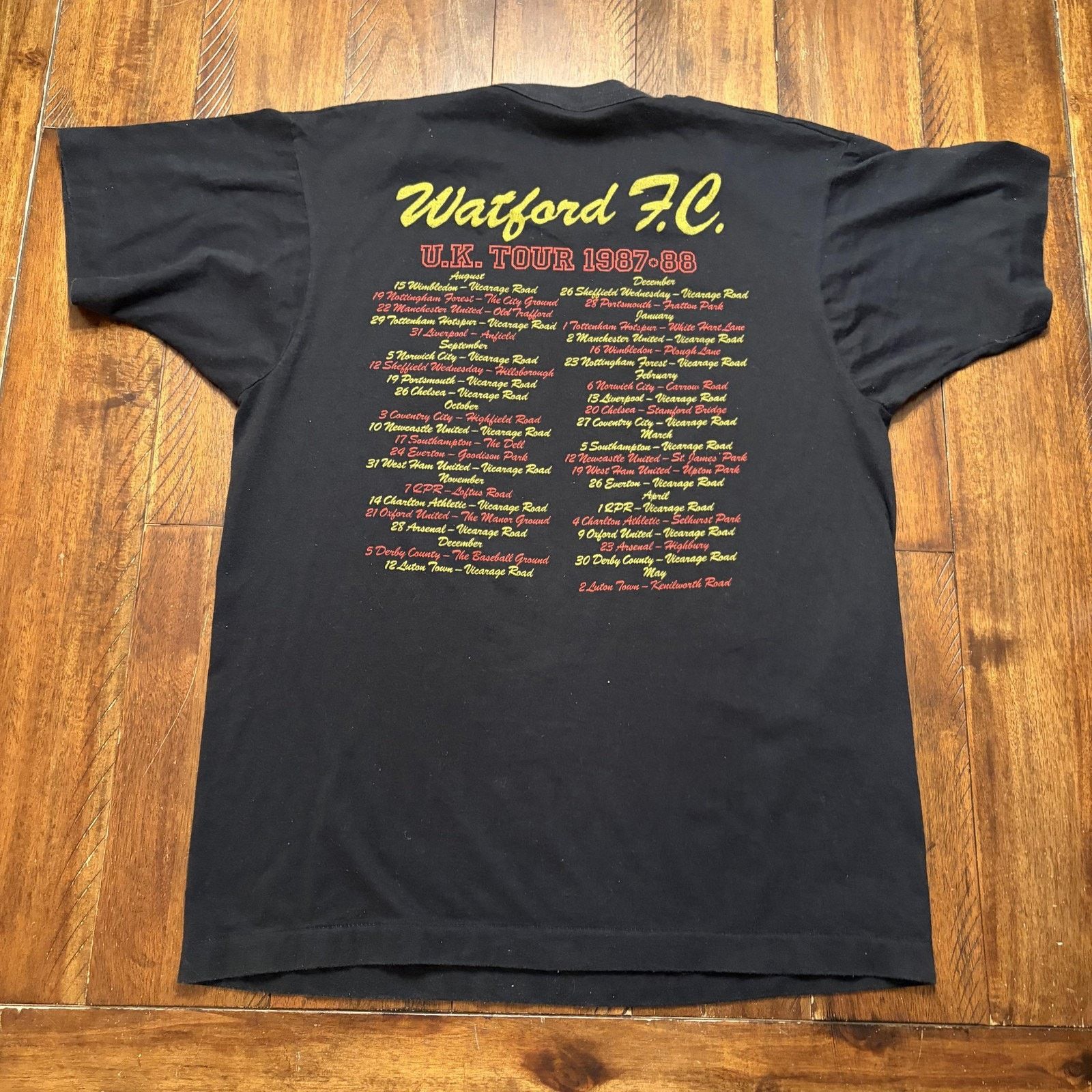 Vintage Vintage Watford FC Shirt L Soccer Football U.K. Tour 1987-88 Size US L / EU 52-54 / 3 - 10 Thumbnail