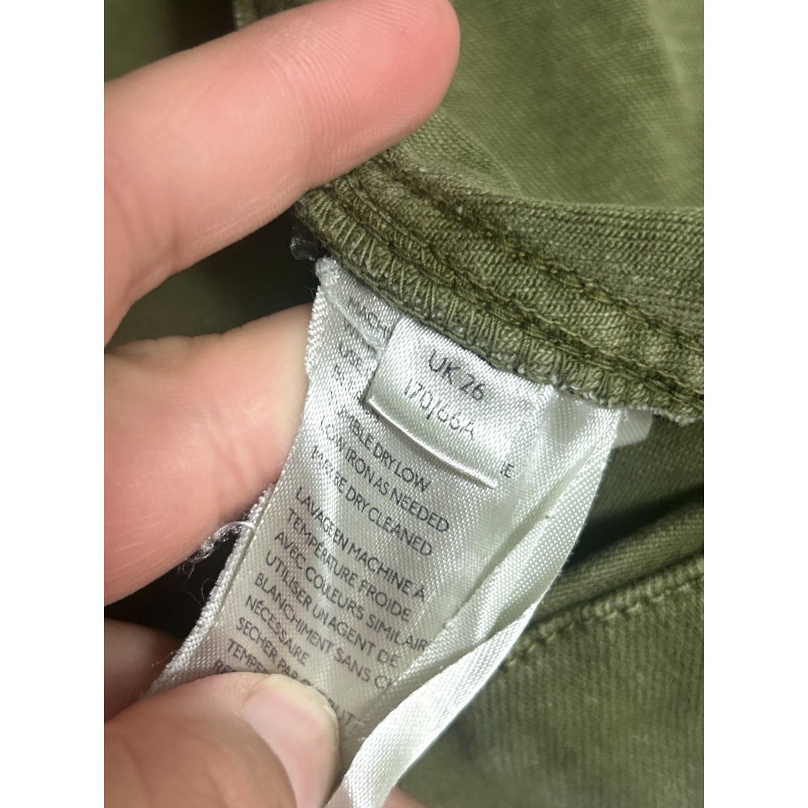 Free People Free People Skirt Mini Womens 26x14 Army Green Zip Pocket Distressed All Seasons 90s Bohemian Festival Rock Band Modern Coastal Cowgirl Size 26" / US 2 / IT 38 - 7 Thumbnail