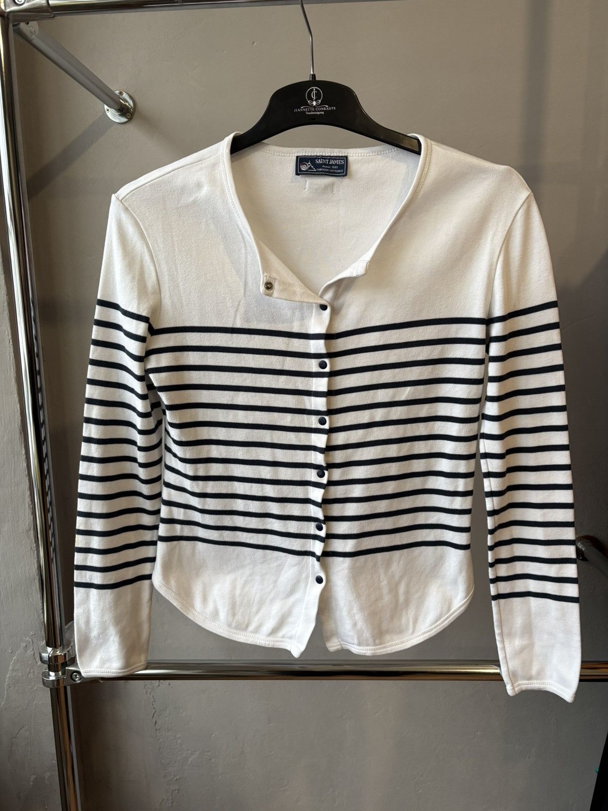 Saint James Archive Saint James Striped Long Sleeve/Cardigan Women’s M Size S / US 4 / IT 40 - 2 Thumbnail
