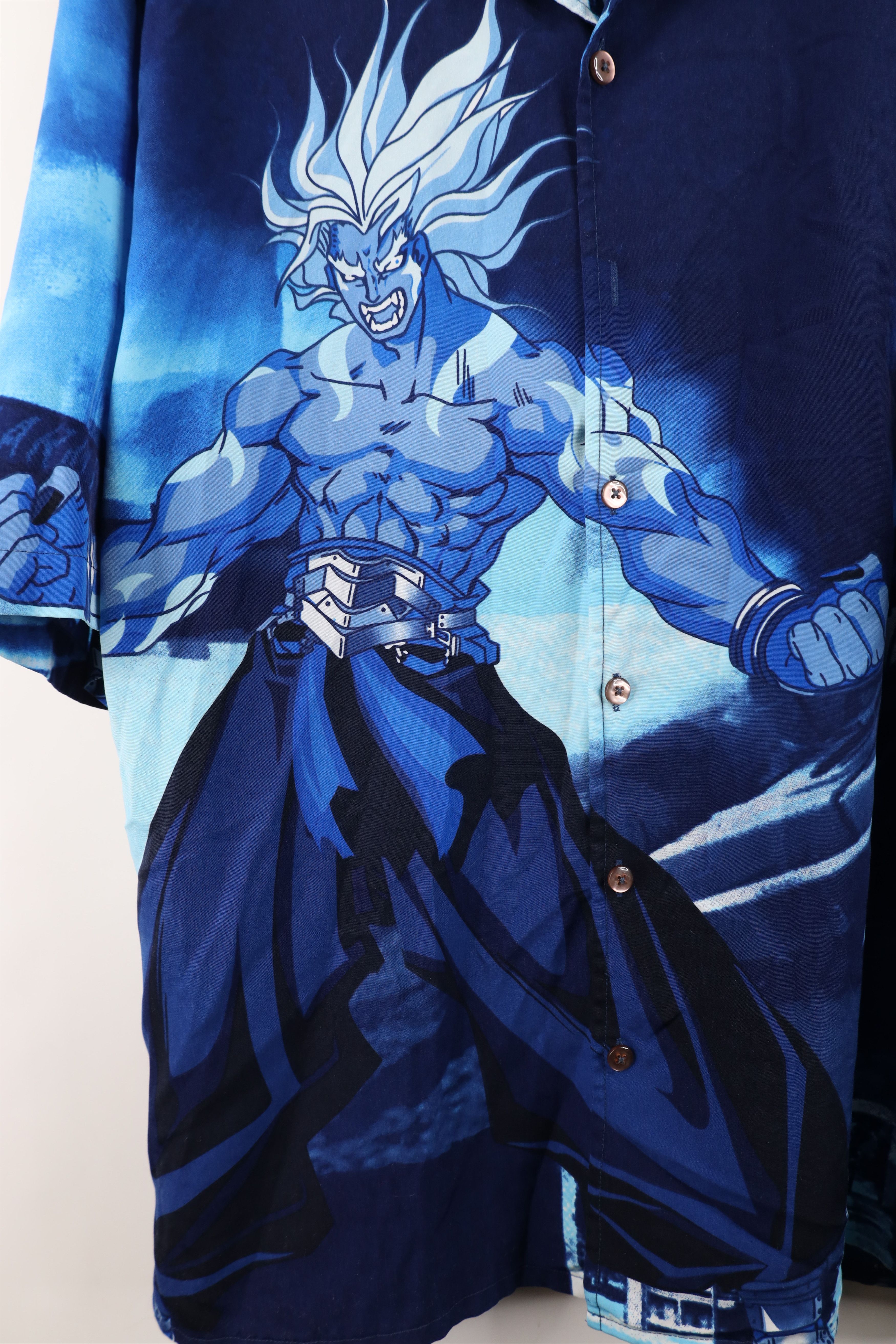 Vintage Vintage 90s Y2K Dragon Ball Z Anime Short Sleeve Shirt Size US L / EU 52-54 / 3 - 4 Thumbnail