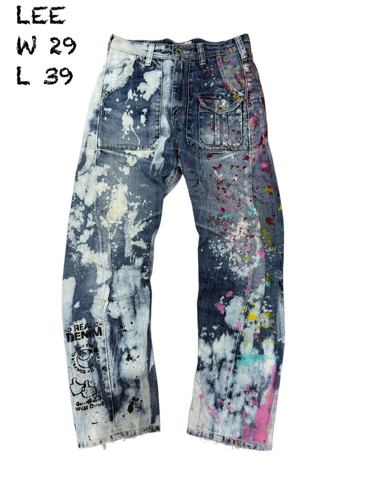 LEE PAINTED TWISTED LEG JEANS