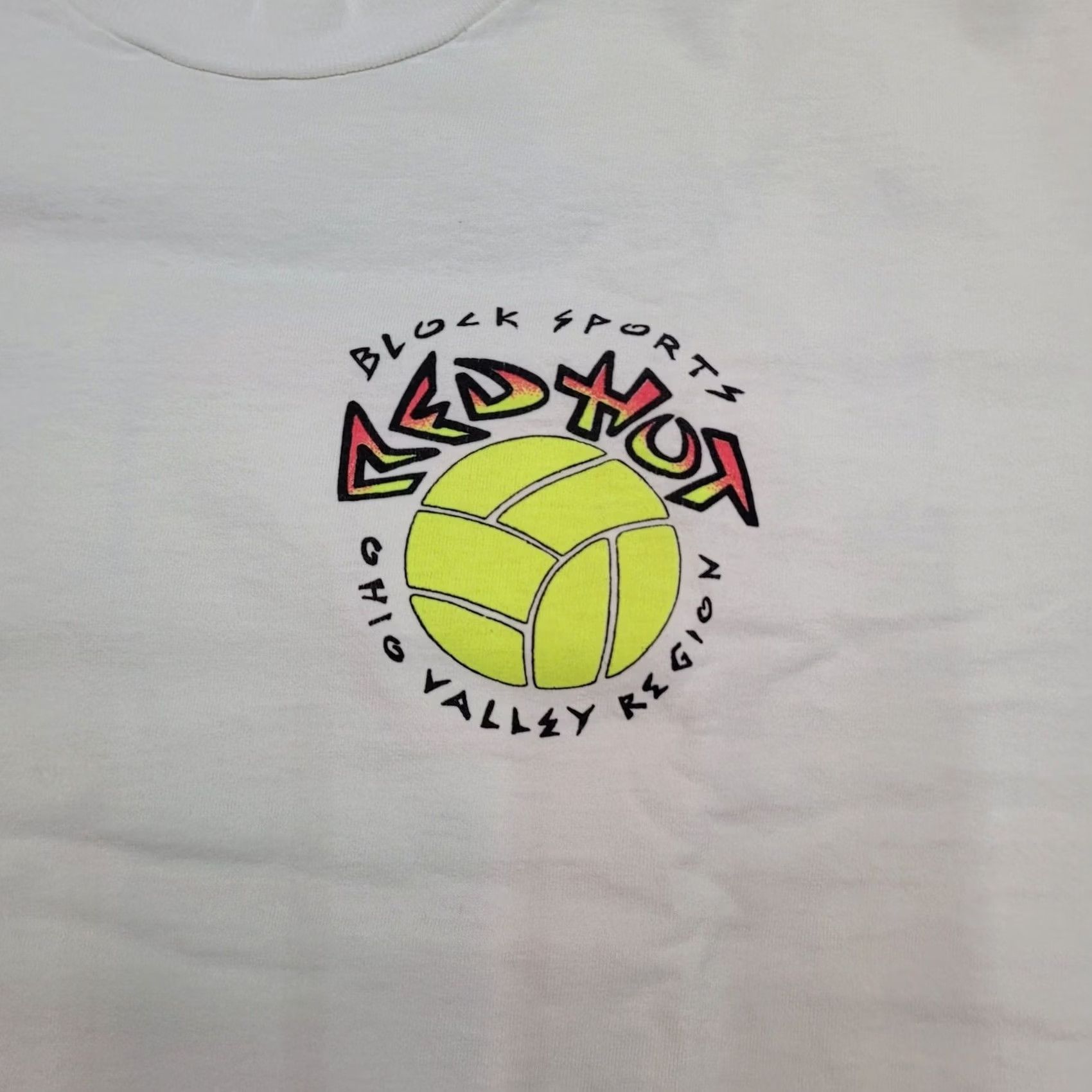 Vintage VTG 1992 Kent State Tour Neon T-Shirt Single Stitch 90s Boxy Fit L USA Shirt Men Crew Neck Short Sleeve White 90s College University Theme Boys Mens Size US L / EU 52-54 / 3 - 5 Thumbnail