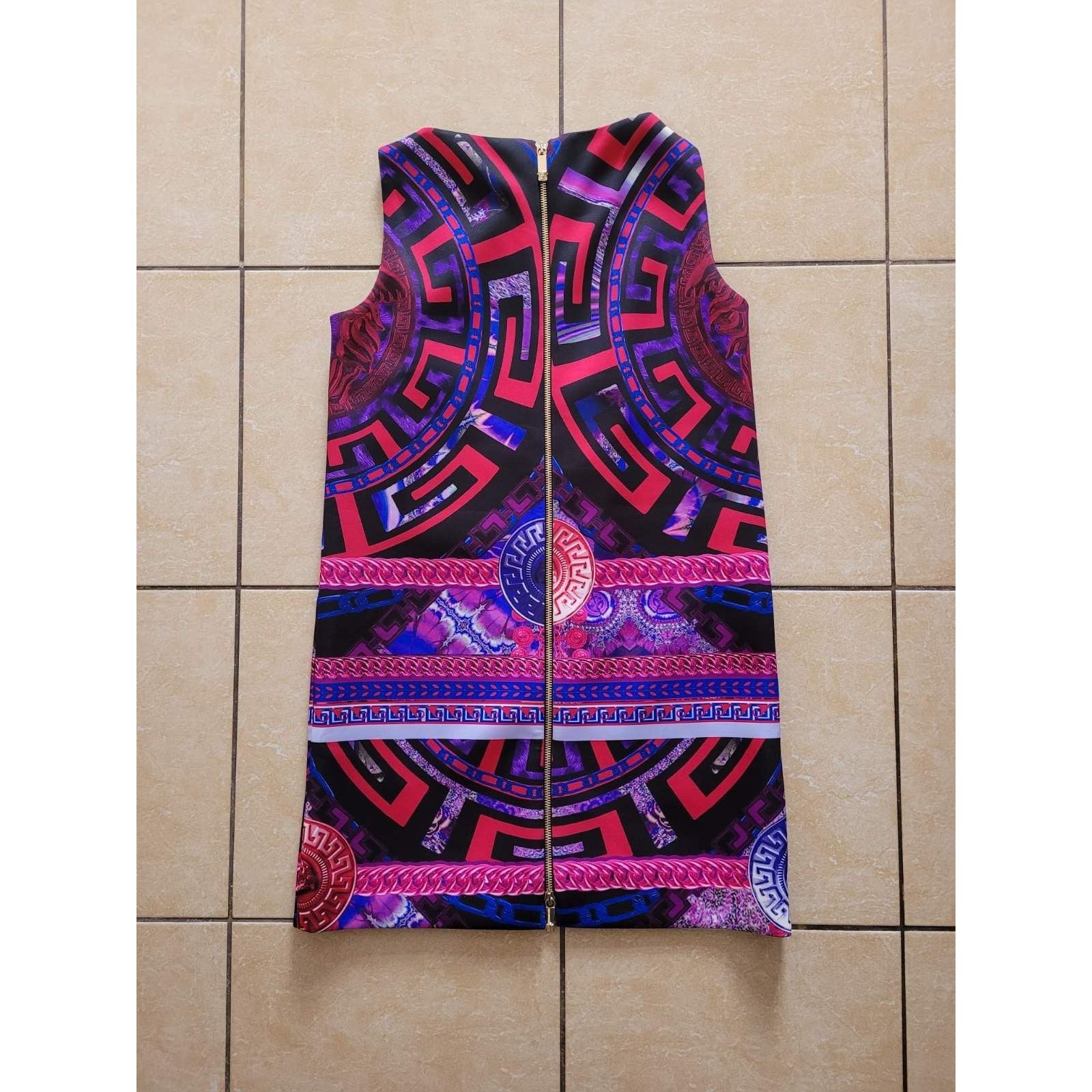 Versace Versace Psychedelic Medusa Print mini dres Size XS / US 0-2 / IT 36-38 - 2 Thumbnail