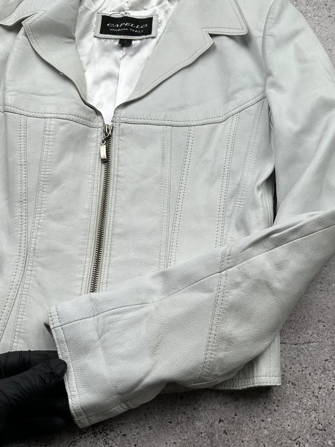 Japanese Brand Vintage Cropped Leather Jacket C219(V46)E8 Size S / US 4 / IT 40 - 5 Thumbnail