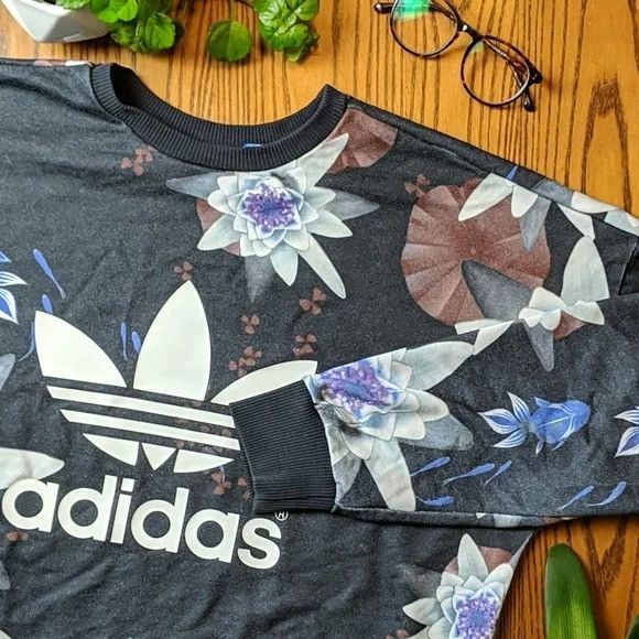 Adidas Adidas | Limited Edition | Lotus Pullover Size M / US 6-8 / IT 42-44 - 2 Thumbnail