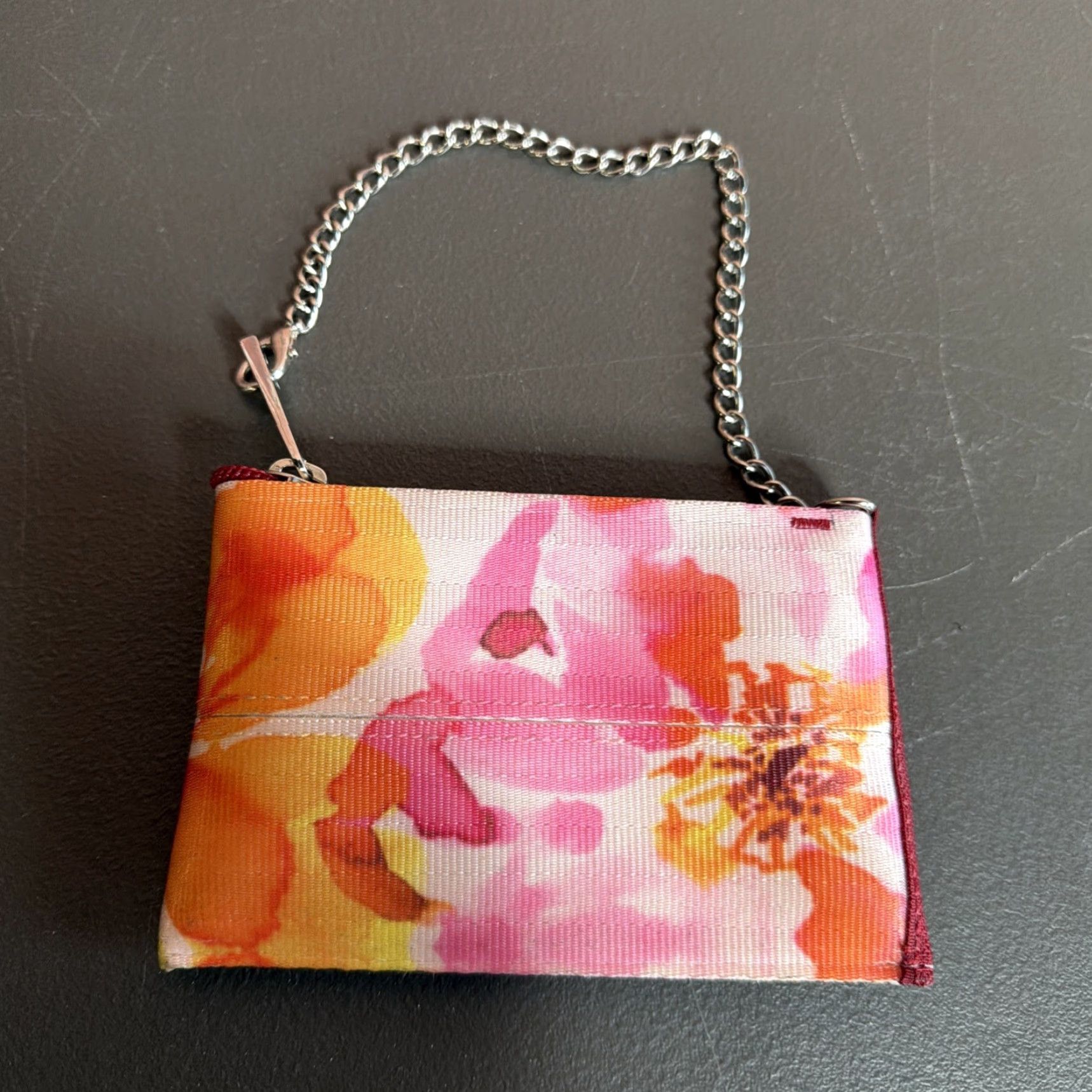 Vintage HARVEYS Seatbelt Minnie Wristlet Coin Purse Artist Series Sujean Rim Posies RARE Size 28" / US 6 / IT 42 - 2 Thumbnail