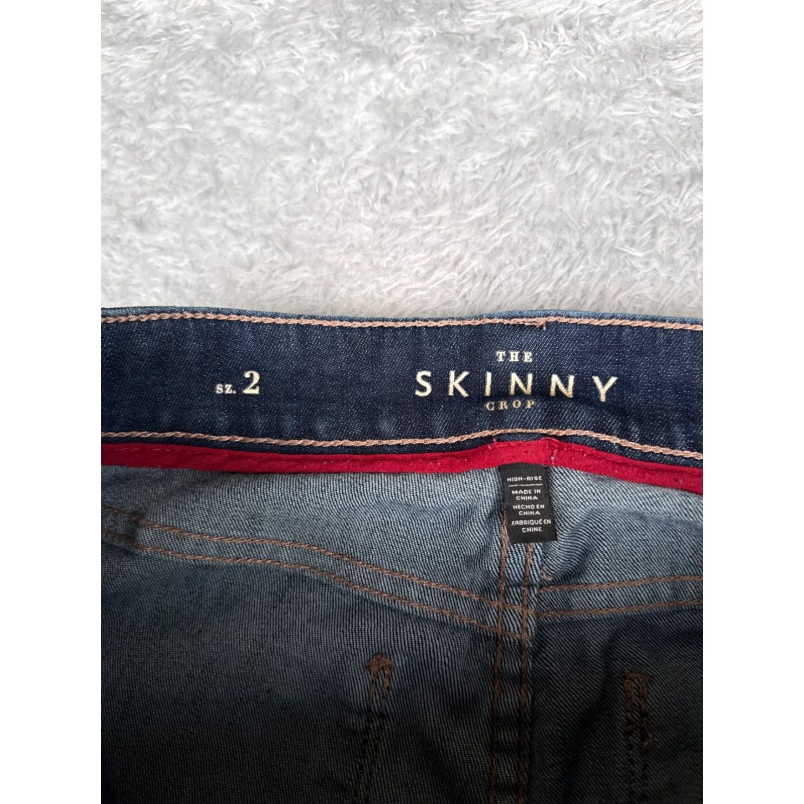 White House Black Market White House Black Market Jeans Women 2 Denim Blue The Skinny Crop Dark Mid 27x25 Size 26" / US 2 / IT 38 - 6 Thumbnail