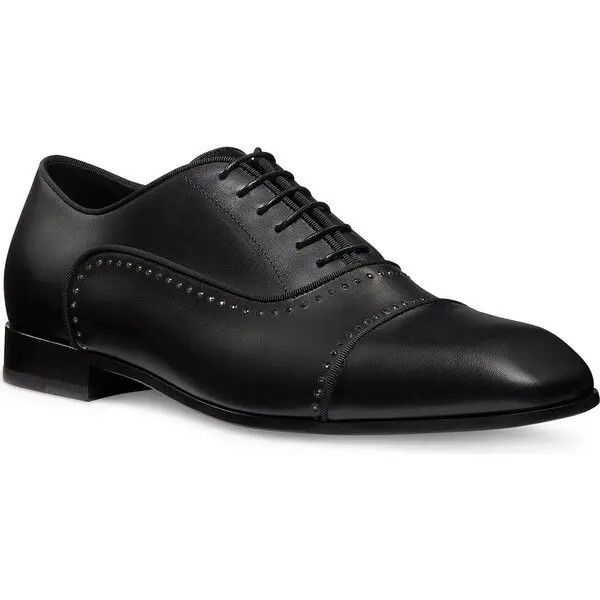 Stuart Weitzman os11x0326 Premiere Party Oxford Shoes in Black Size US 7 / EU 40 - 1 Thumbnail