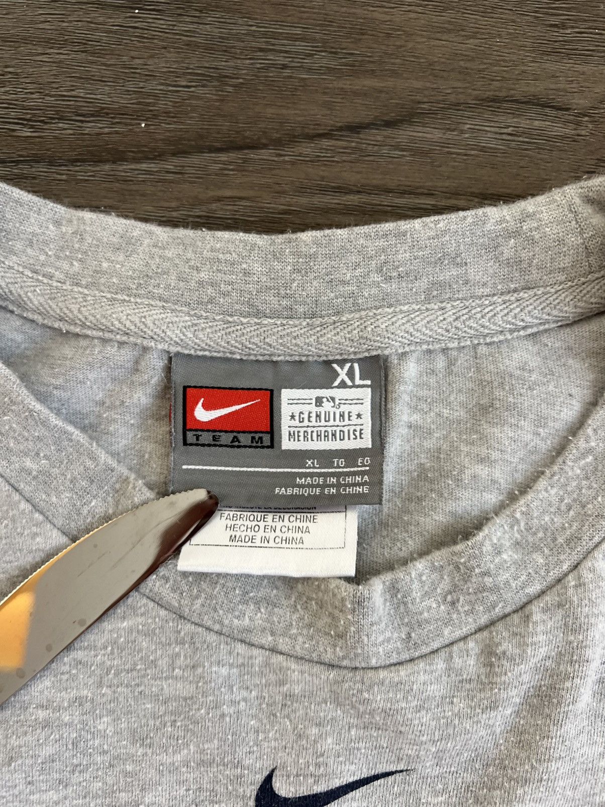 Nike × Vintage Vintage 2007 New York Yankees Nike Team Center Check Shirt Size US XL / EU 56 / 4 - 3 Thumbnail
