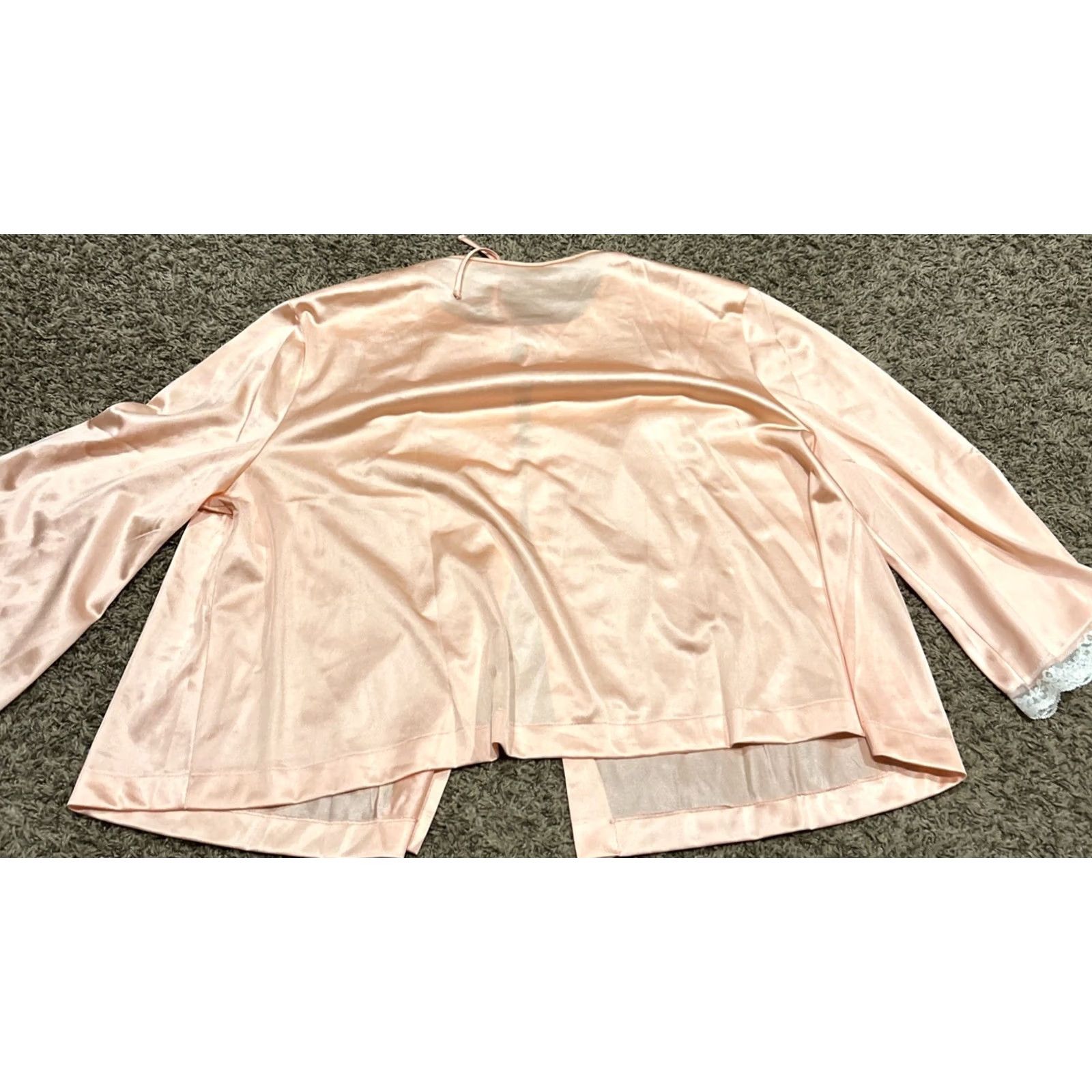 Pinko VTG Unbranded Pajama Top Size M Pink Made In USA Short Sleeve B25 Size M / US 6-8 / IT 42-44 - 3 Thumbnail
