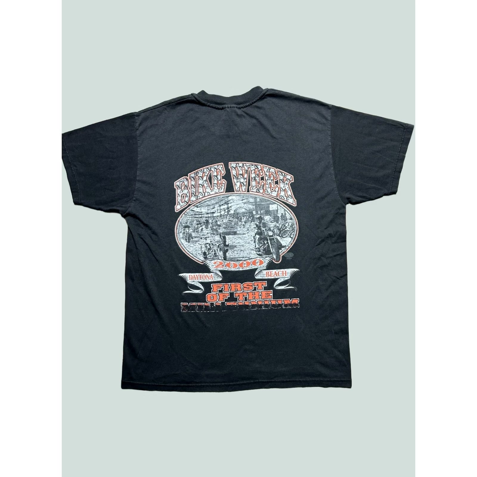 Hanes VINTAGE Harley Davidson Biker T-Shirt Daytona Bike Week 2000 Black Large Mens Hanes T-Shirt Size US L / EU 52-54 / 3 - 1 Thumbnail