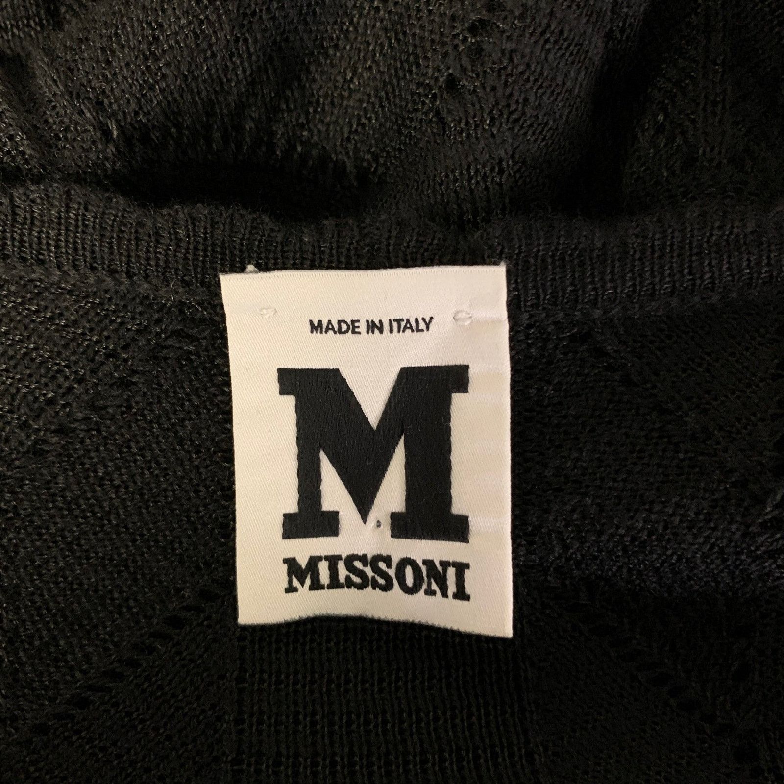 Missoni M MISSONI Black Viscose Wool Blend Lace Scoop Neck Dress Size XS / US 0-2 / IT 36-38 - 6 Thumbnail