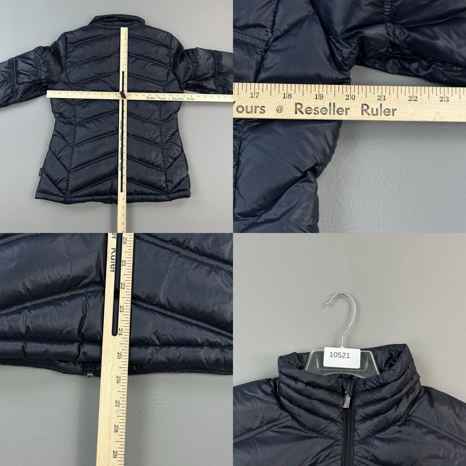 Calvin Klein Calvin Klein Jacket Women's Medium Navy Full Zip Quilted Down Puffer Lightweight Size M / US 6-8 / IT 42-44 - 9 Thumbnail