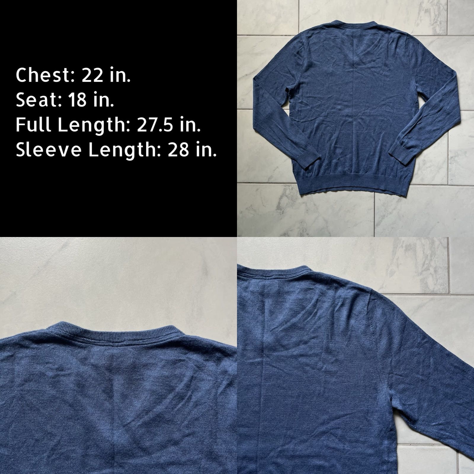 Napapijri Napapijri Sweater Mens V-Neck Blue Wool Blend Pullover Large Regular Knit Jumper Ventage? No Vintage: No Size US L / EU 52-54 / 3 - 8 Thumbnail