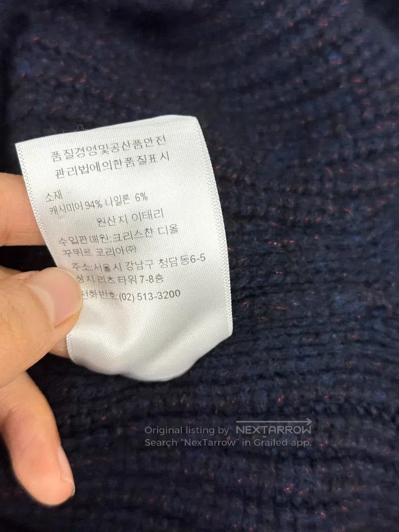 Dior Dior Dark blue cashmere sweater Size XS / US 0-2 / IT 36-38 - 6 Thumbnail