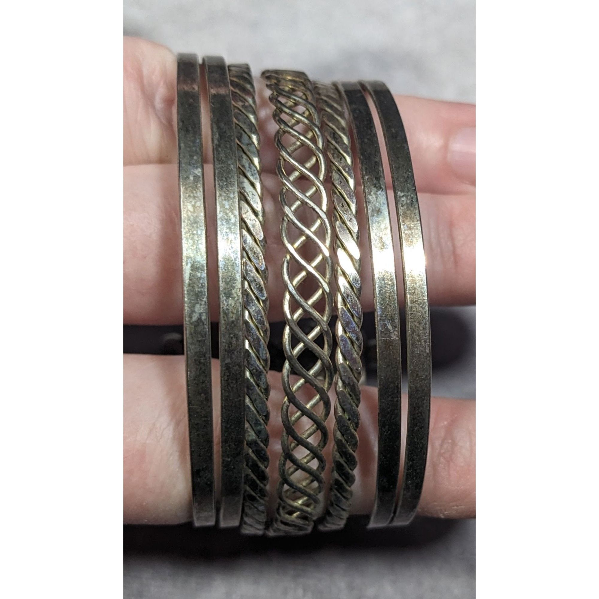 Other Braided Multilayer Silver Tone Cuff Bracelet Size ONE SIZE - 1 Thumbnail