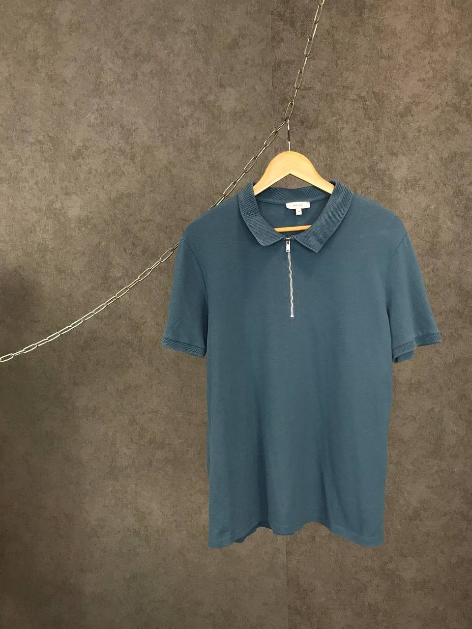 Designer Reiss 1/3 zip designer polo tee Size US M / EU 48-50 / 2 - 1 Thumbnail