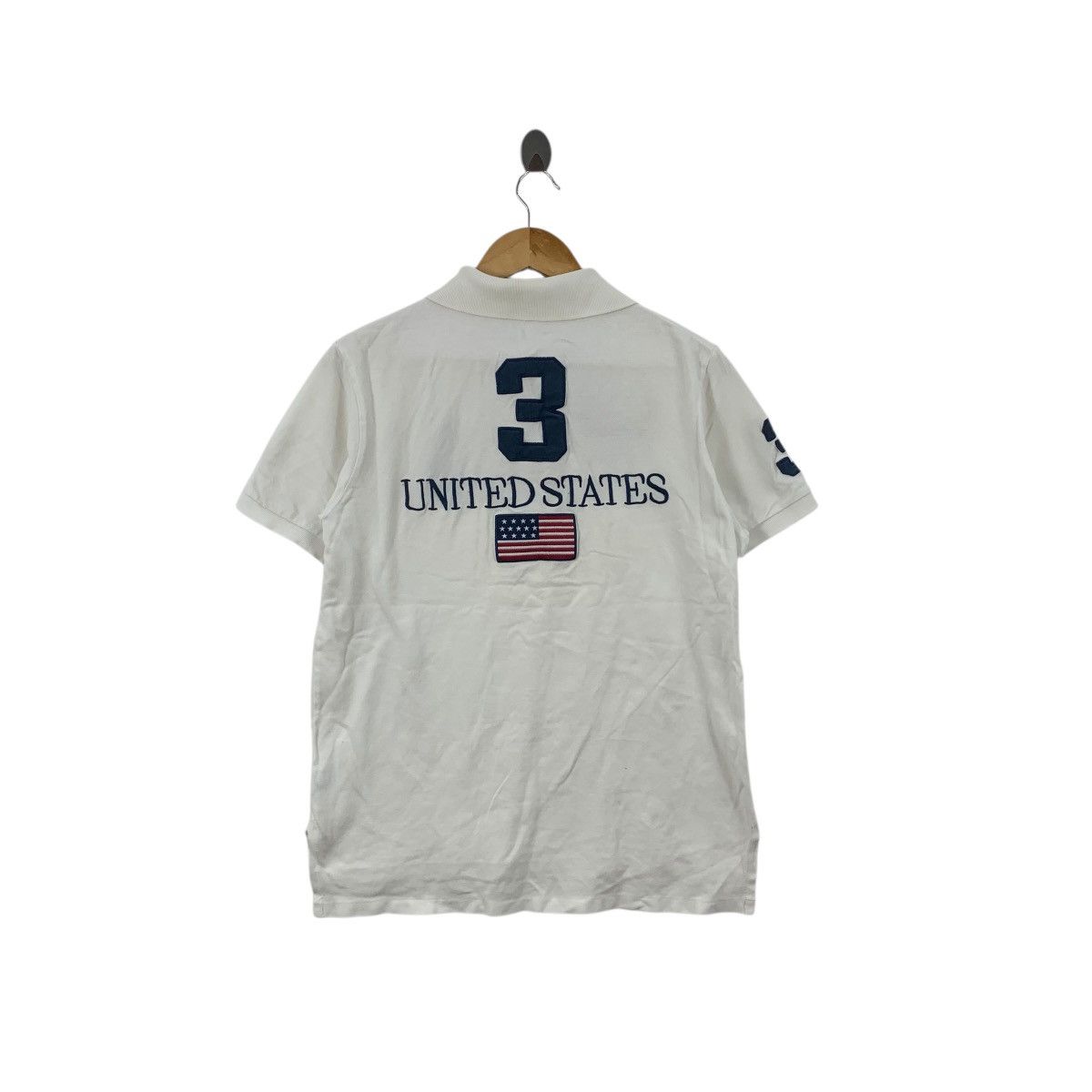 Polo Ralph Lauren Vintage POLO RALPH LAUREN Team USA Flag Tee Shirt Top Size M / US 6-8 / IT 42-44 - 7 Thumbnail