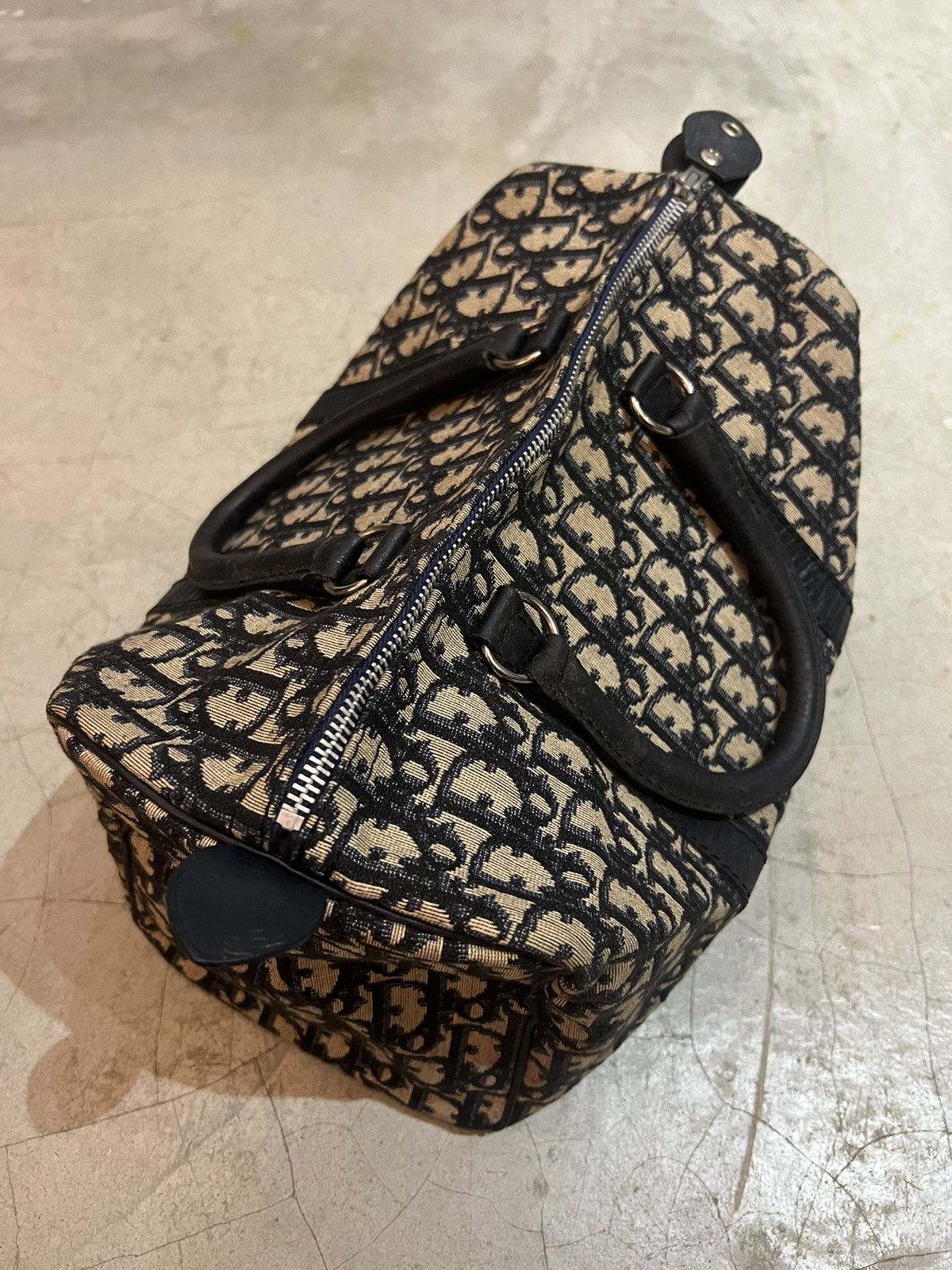 Dior × Vintage Vintage Pre-owned 1970s Oblique Boston Dior Trotter Bag Size ONE SIZE - 1 Thumbnail