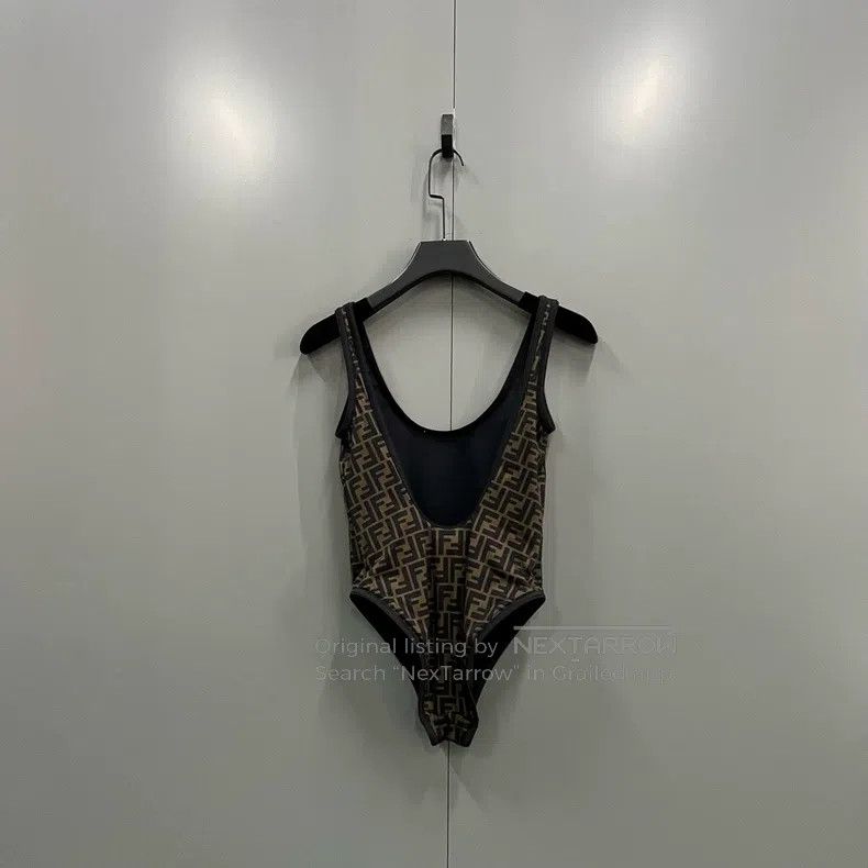 Fendi Fendi Full Print Double F Camouflage One-Piece Swimsuit Size S / US 4 / IT 40 - 2 Thumbnail
