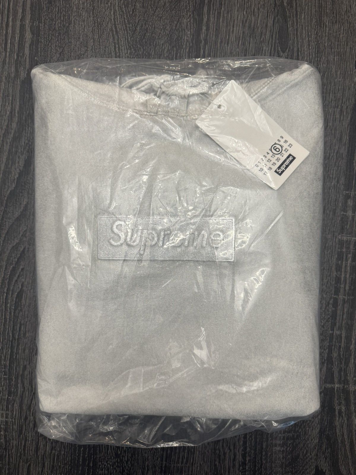 Supreme Supreme MM6 Maison Margiela Foil Box Logo Sweatshirt Size ...