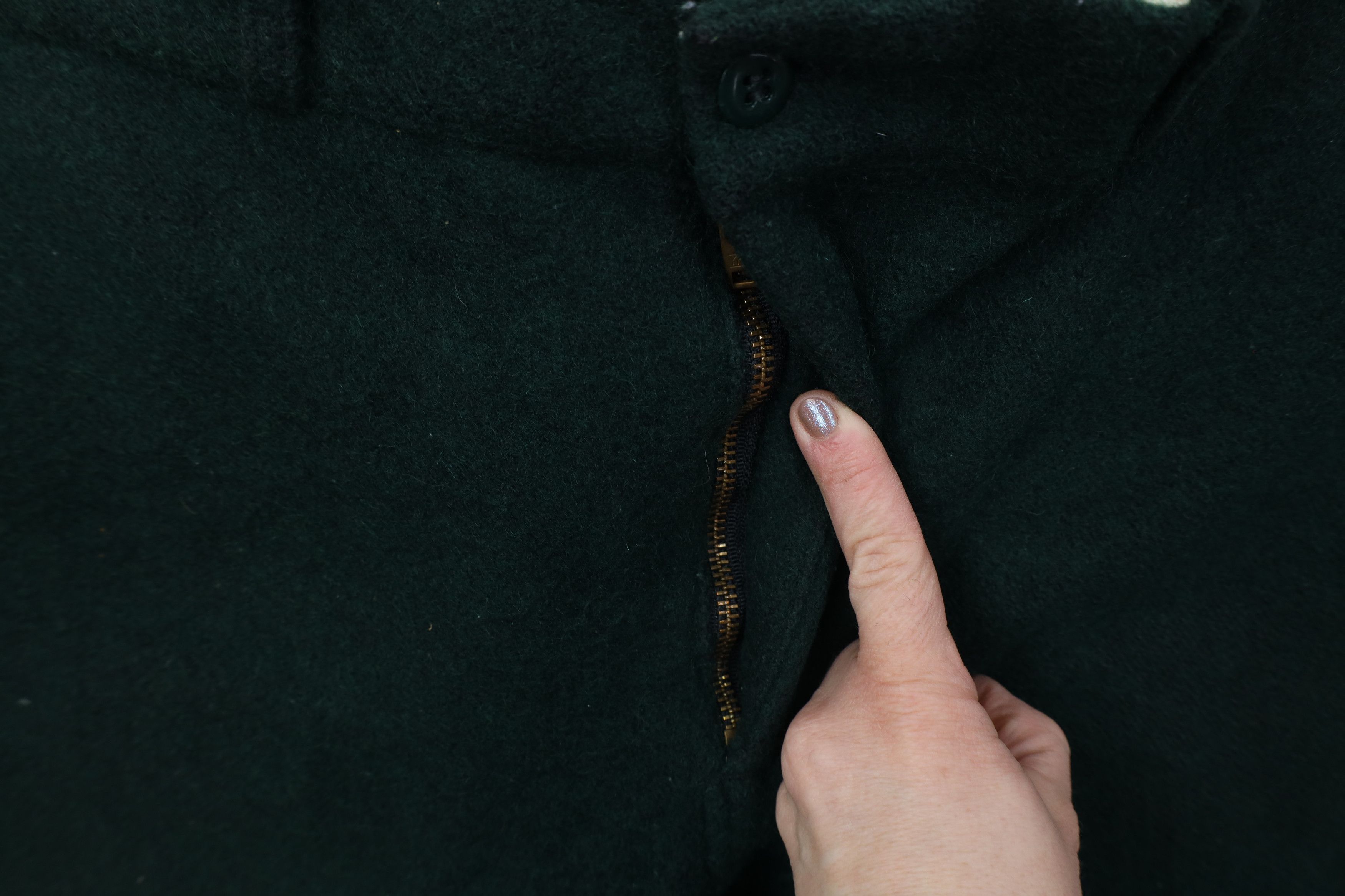 Vintage Vintage 70s Streetwear Wool Wide Leg Pants Green USA Size US 34 / EU 50 - 6 Thumbnail